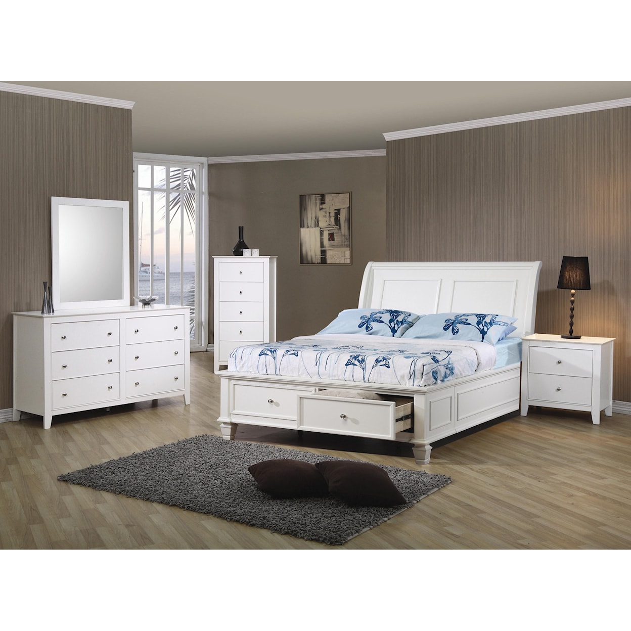 Coaster Sandy Beach Twin Sleigh Bed