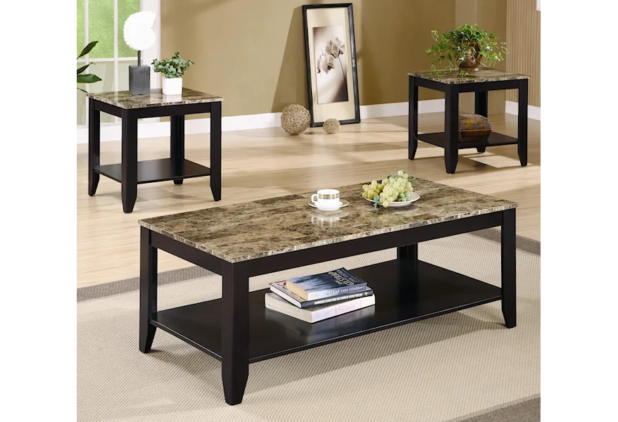 Occasional Table Sets 3 Piece Table Set by Coaster at H & F Home Furnishings