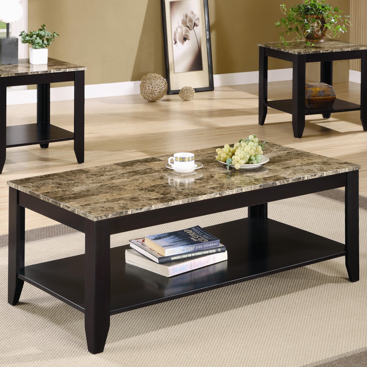 Coaster Occasional Table Sets EVERYDAY BROWN 3 PC OCCASIONAL | SET