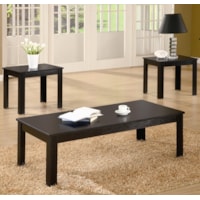 BLACK FINISH COFFEE | 3 PC OCCASIONAL SET