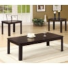 Coaster Occasional Table Sets BLACK FINISH COFFEE | 3 PC OCCASIONAL SET