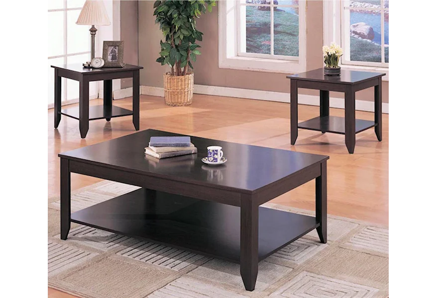 Occasional Table Sets 3 Piece Table Set by Coaster at Corner Furniture