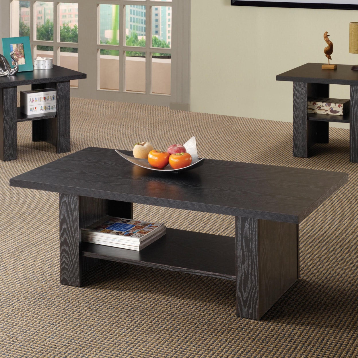 Coaster Occasional Table Sets 3 PC BLACK OCCASIONAL SET |