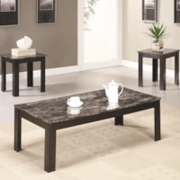 GREY MARBLE 3 PC OCCASIONAL SET |