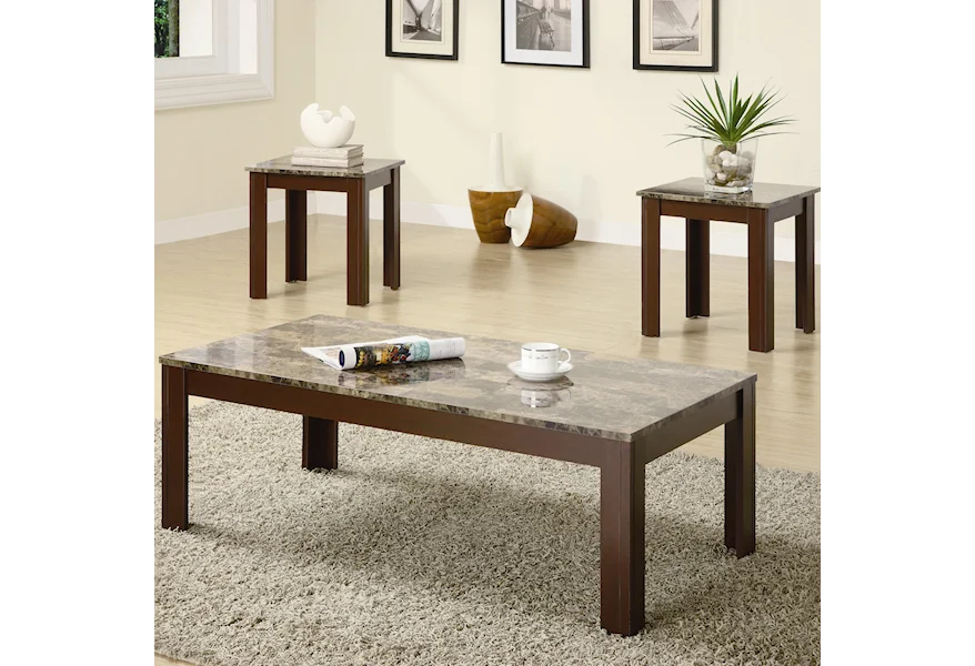 Occasional Table Sets 3PC Occasional Group by Coaster at Elgin Furniture
