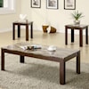 Coaster Occasional Table Sets BROWN MARBLE 3 PC OCCASIONAL SET |