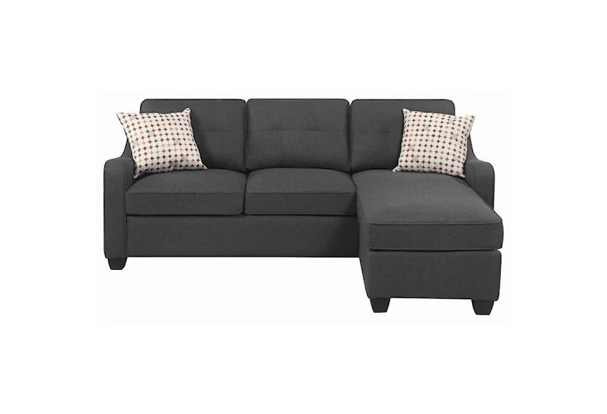 508320 Sectional with Chaise by Coaster at Corner Furniture
