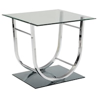 U-Shaped Contemporary End Table