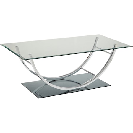 CHROME COFFEE TABLE |