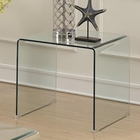 Clear Acrylic End Table