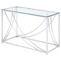Modern Glass Top Sofa Table