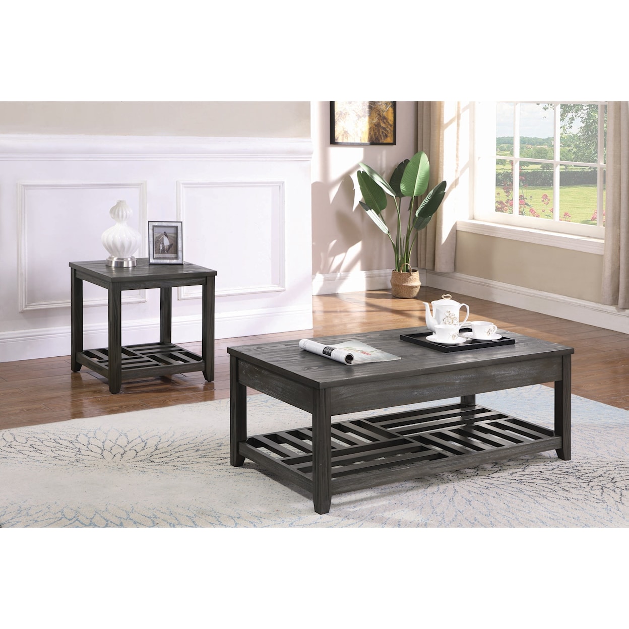 Coaster Occasional Group GREY END TABLE |