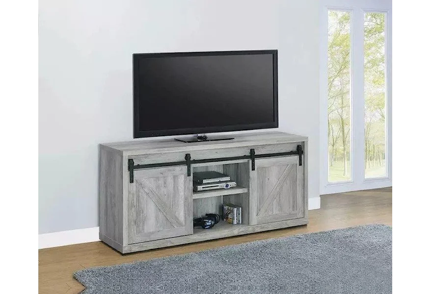 TV Consoles Grey 59" TV Console by Coaster at Sam Levitz Furniture