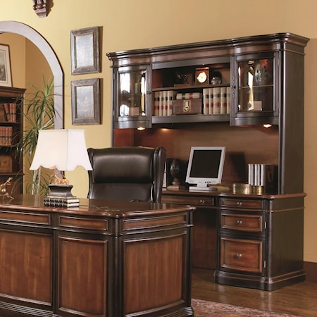 Credenza and Hutch