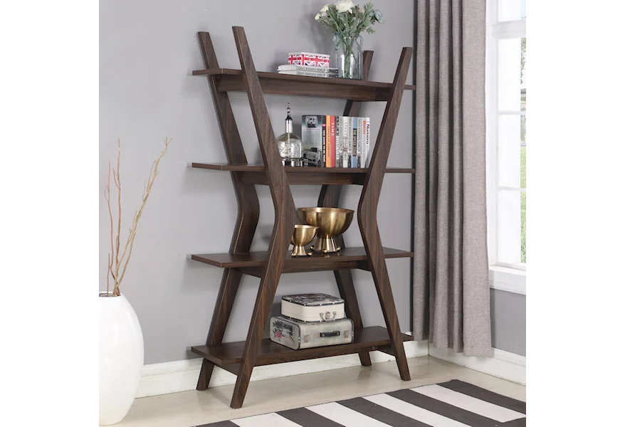 Accent Cabinets Bookcase by Coaster at Pedigo Furniture