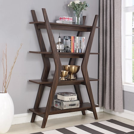 Contemporary Bookcase with 4 Shelves