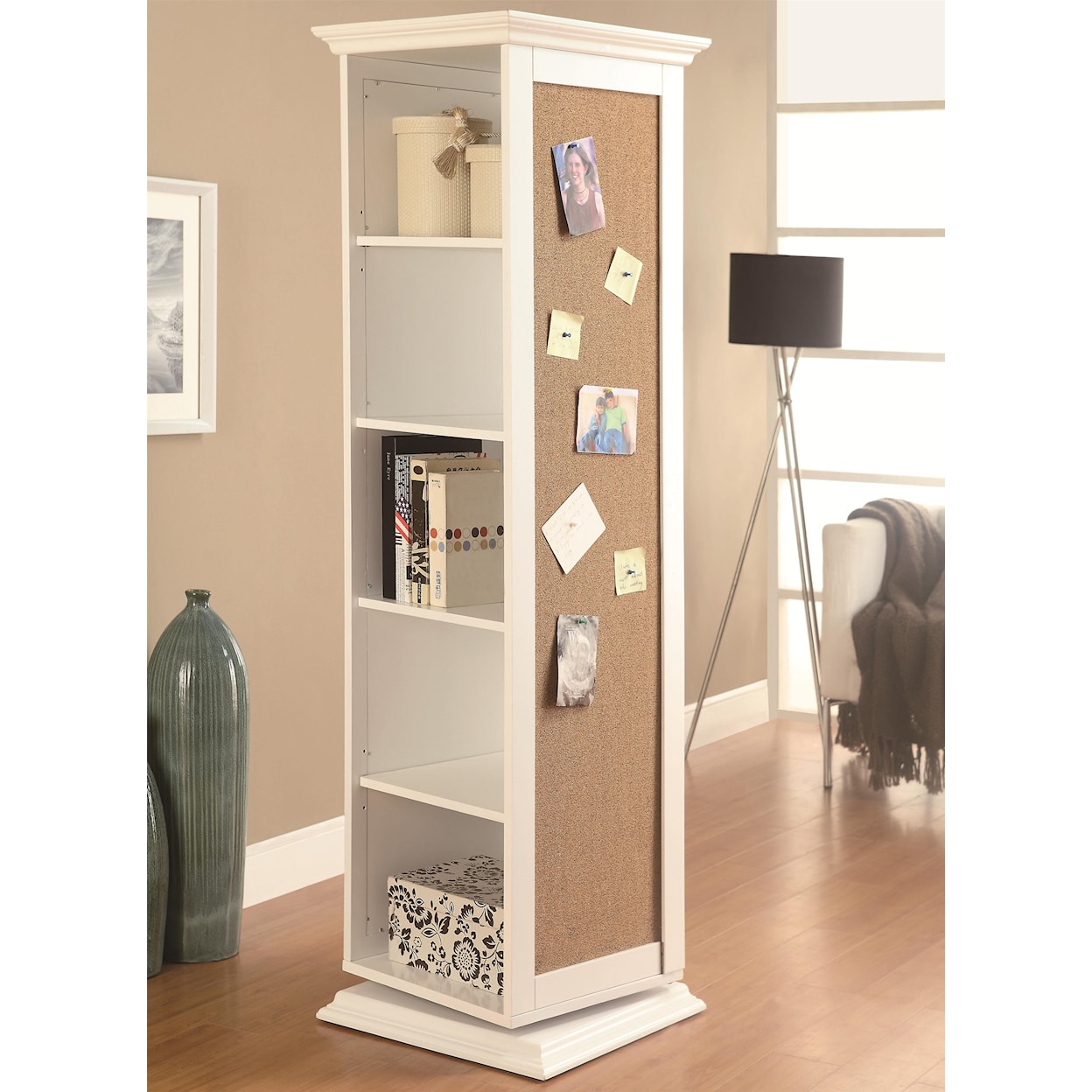 Coaster Accent Cabinets Swivel Storage Cabinet