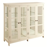 White Accent Display Cabinet