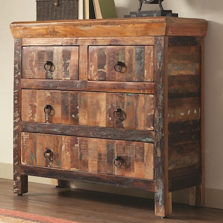 4 Drawer Reclaimed Wood Cabinet 