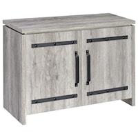 Rustic Grey Accent Cabinet