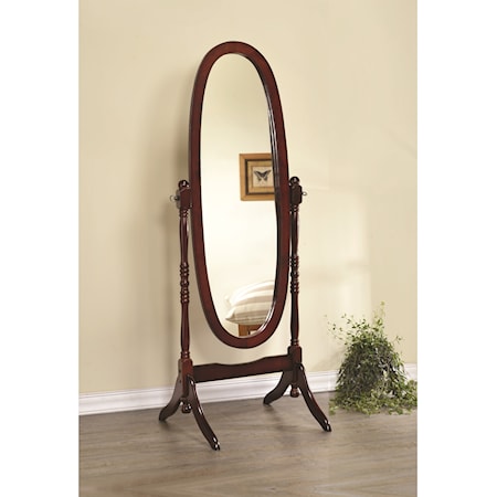 BROWN CHEVAL MIRROR. |