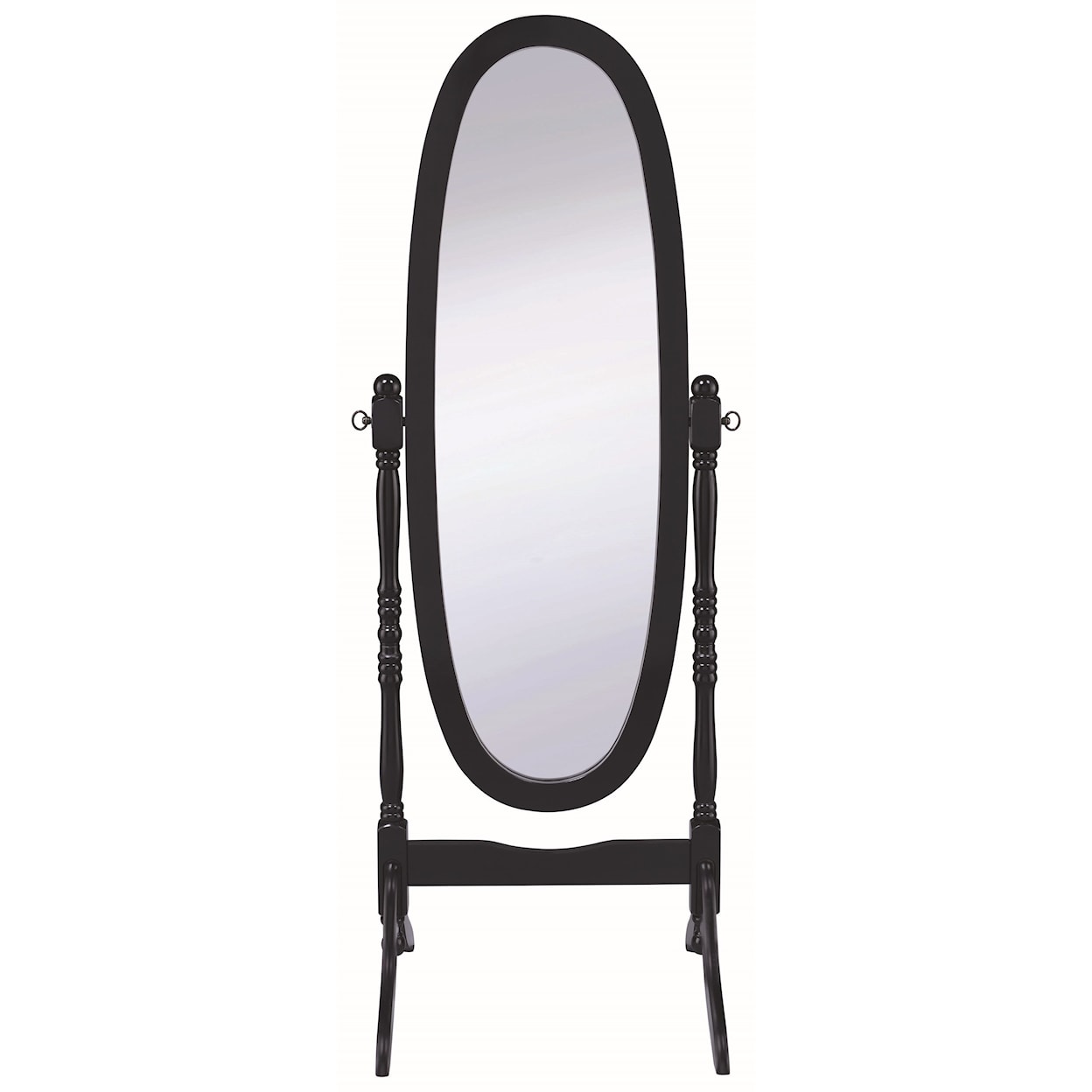 Coaster Accent Mirrors BLACK CHEVAL MIRROR. |