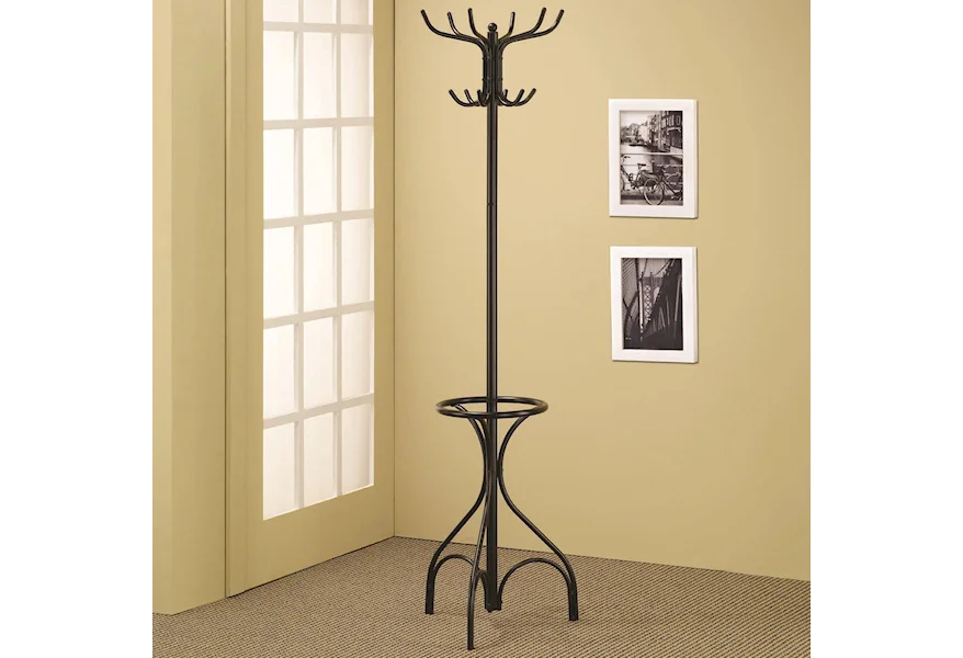 Accent Racks Black Coat Rack by Coaster at H & F Home Furnishings