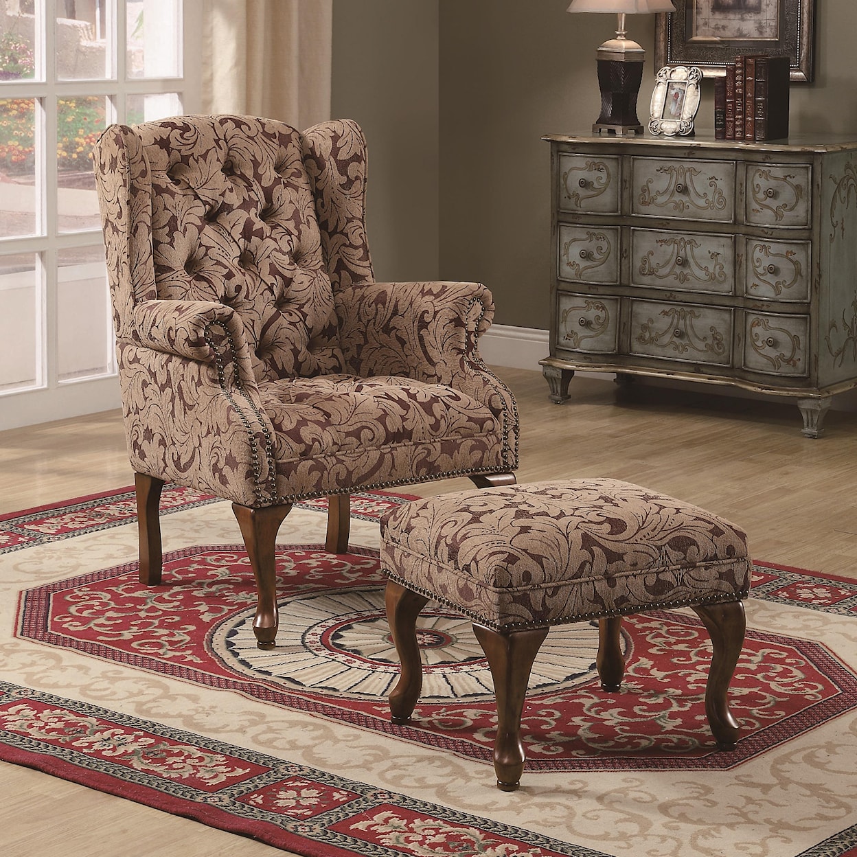 Michael Alan CSR Select Accent Seating Chair and Ottoman