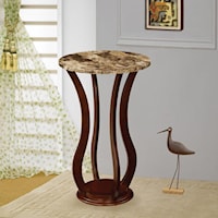 Round Marble Top Plant Stand