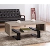Coaster Accent Tables GREY AND BLACK COFFEE TABLE |