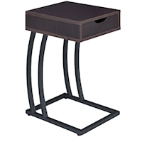 Chairside Table with Storage Drawer and Outlet