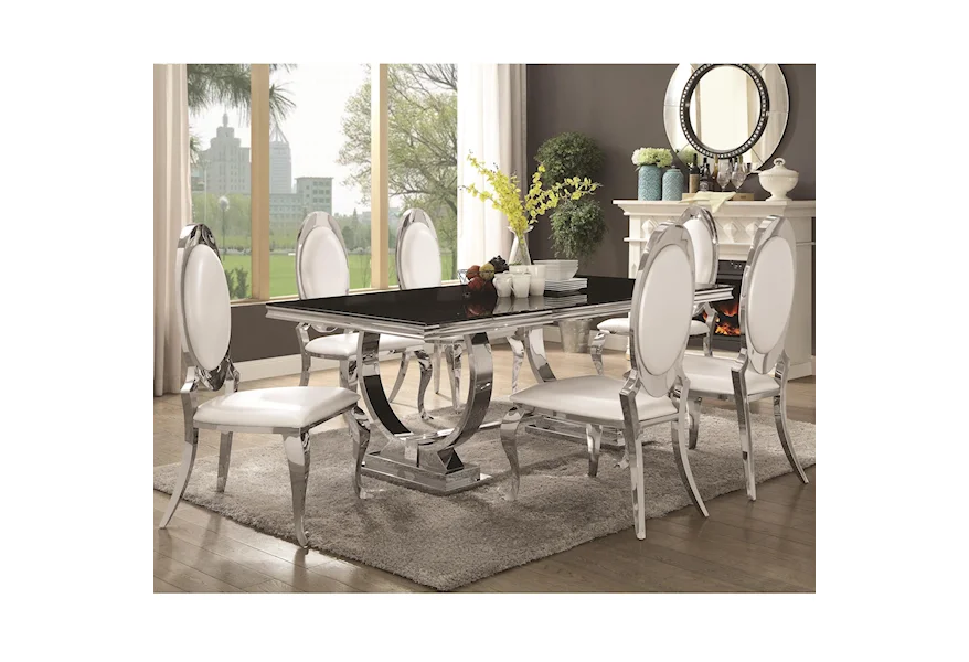 Antoine 7 Piece Dining Set by Coaster at Beds N Stuff