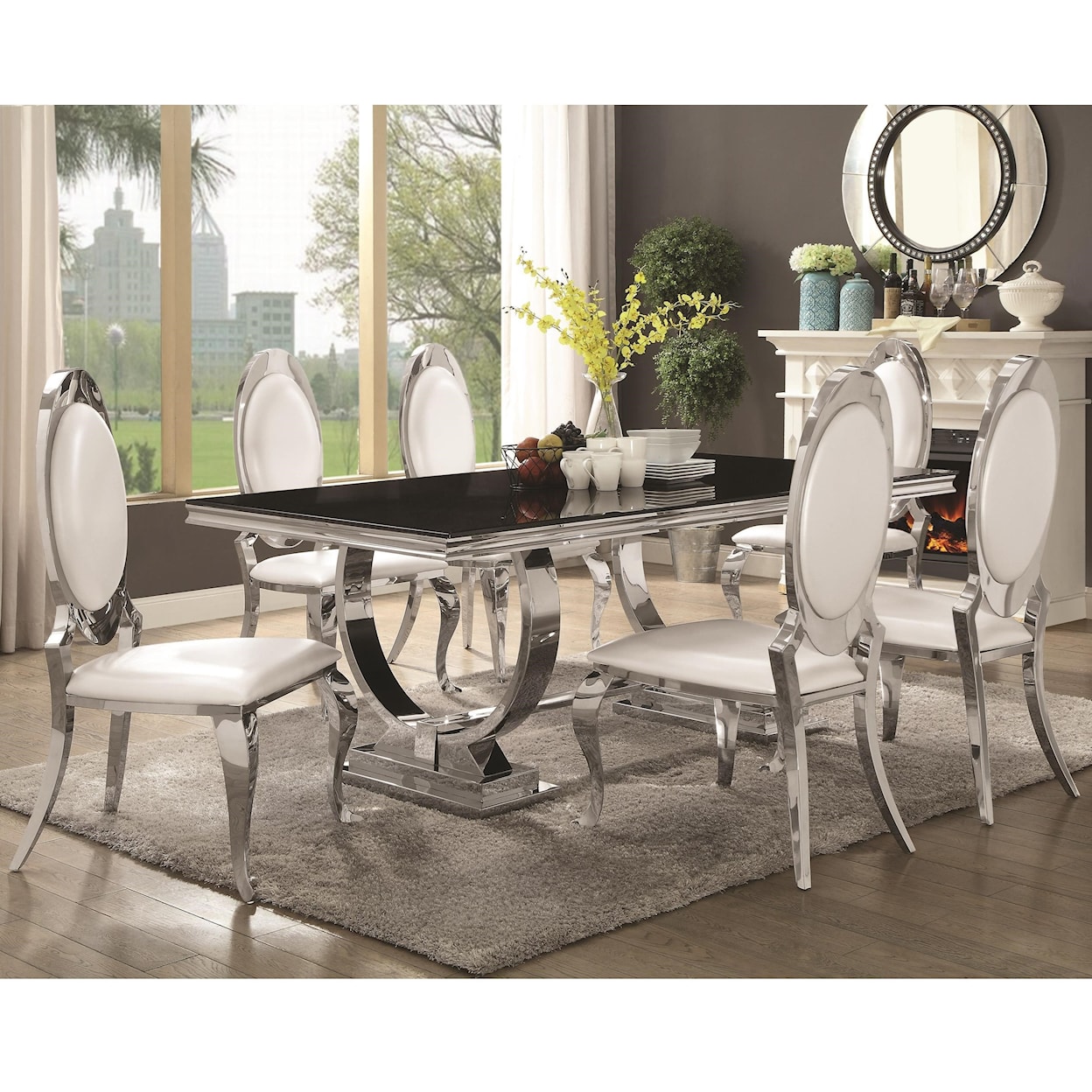 Coaster Antoine 7pc Dining Room Group