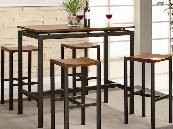 5 Piece Counter Height Dining Set