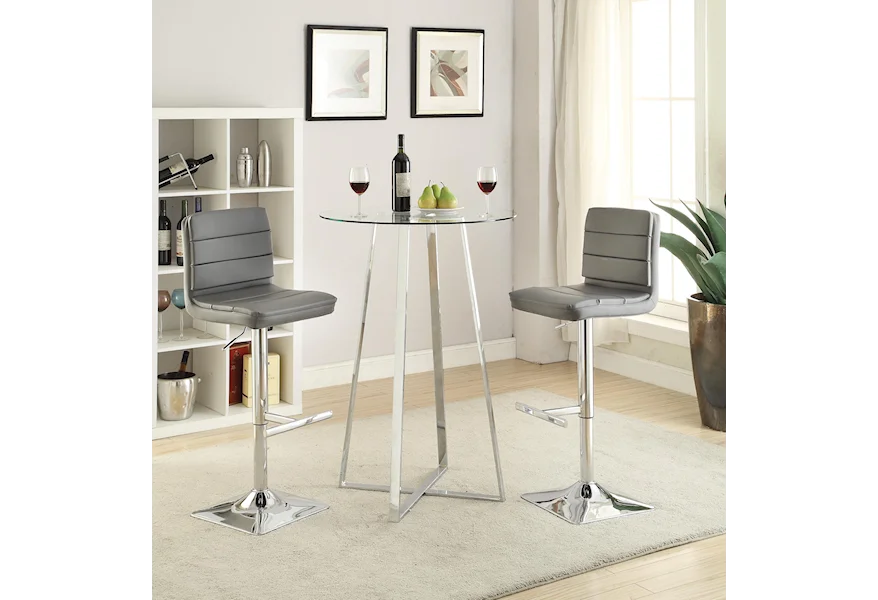 Bar Units and Bar Tables Bar Height Dining Set by Coaster at Z & R Furniture