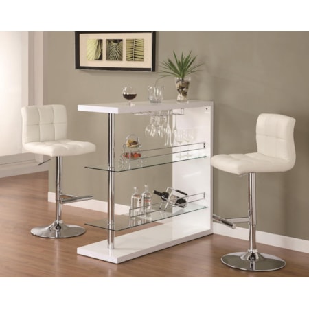 Contemporary Bar Set with Stools