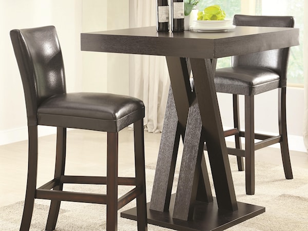 3 Pc Bar Height Table and Stools Set