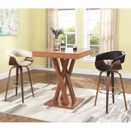 Bar Height Table and Stool Set