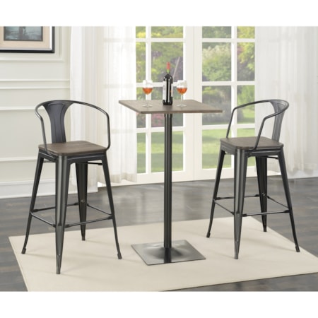 Bar Table and Stool Set