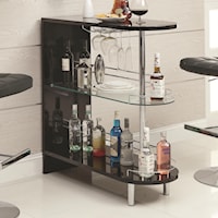 Contemporary Black Bar Table