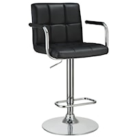 Bar Stool with Adjustable Seat and Foot Rest