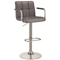 Bar Stool with Adjustable Seat and Foot Rest