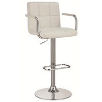 Bar Stool with Adjustable Seat and Foot Rest