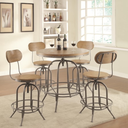 Adjustable Bar Table Set
