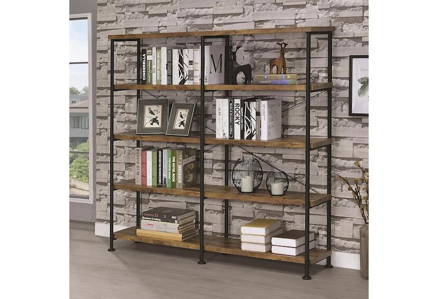 Barritt Bookcase by Coaster at A1 Furniture & Mattress