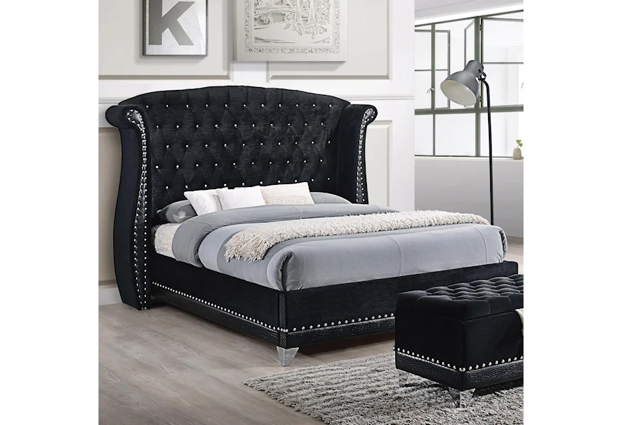 Barzini California King Bed by Coaster at A1 Furniture & Mattress