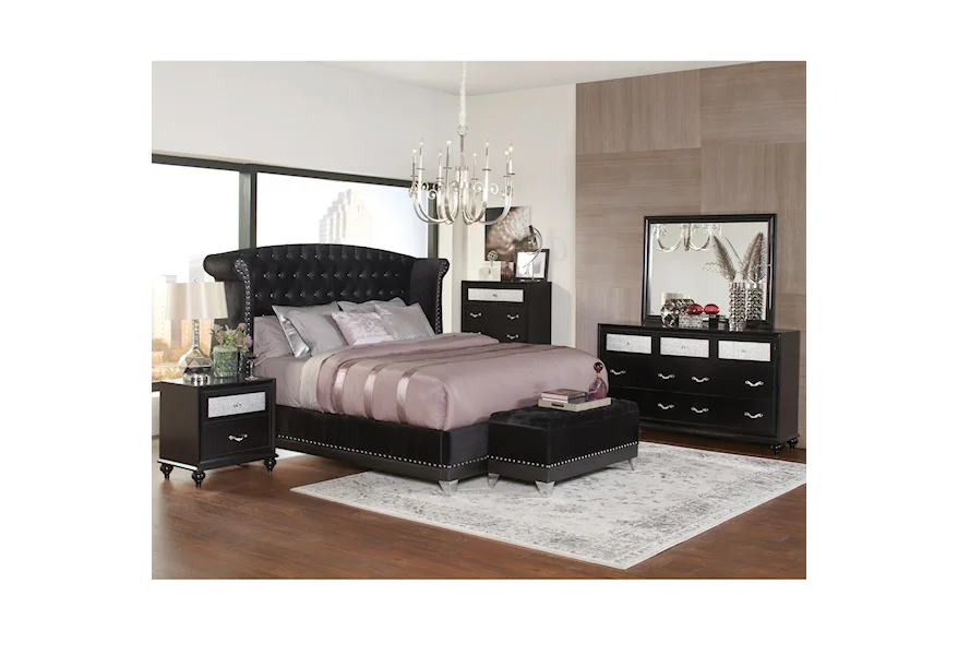 Barzini King Bedroom Group by Coaster at A1 Furniture & Mattress