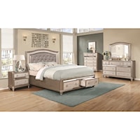 King Bedroom Group with Storage Bed