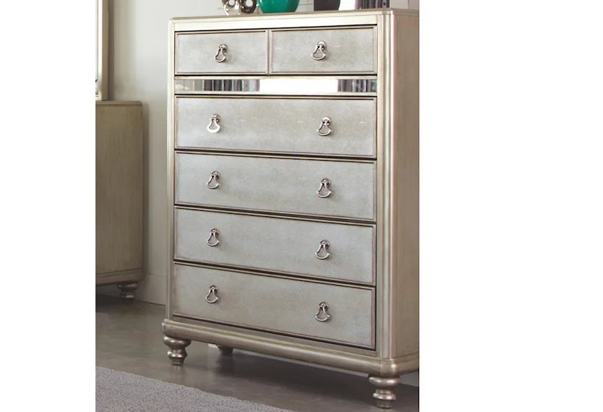 Bling Game Chest with 6 Drawers by Coaster at Z & R Furniture