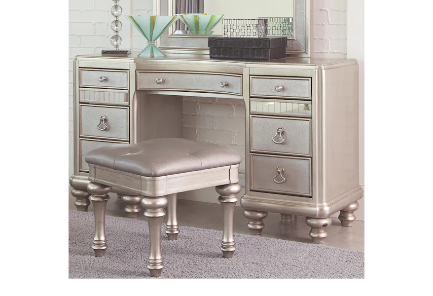 Bling Game Vanity Desk with 7 Drawers by Coaster at Rife's Home Furniture